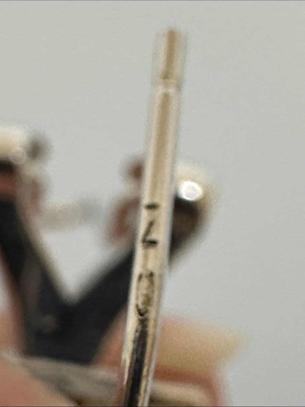 Wide Pavé-Style Curved Hoop Earring in Silver - Picture 2 of 4
